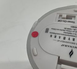 Open Box: Premium Flickering Flameless Wax Pillar Candle, Salt Washed (3" x 6") - Light Gray