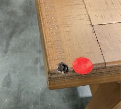 Open Box: Reclaimed Parquet Dining Bench (72") - Nantucket Brown