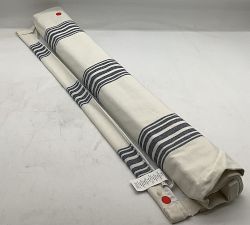 Open Box: Riviera Striped Roman Blackout Shade (36"W x 64"L) - Navy