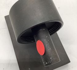 Open Box: Frances Alabaster Double Tube Sconce (22") - Matte Black