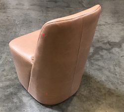 Open Box: Layton Leather Dining Chair - Leather Churchfield Taupe
