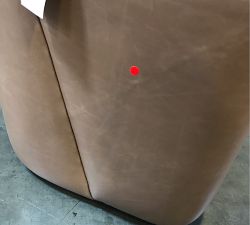 Open Box: Layton Leather Dining Chair - Leather Churchfield Taupe