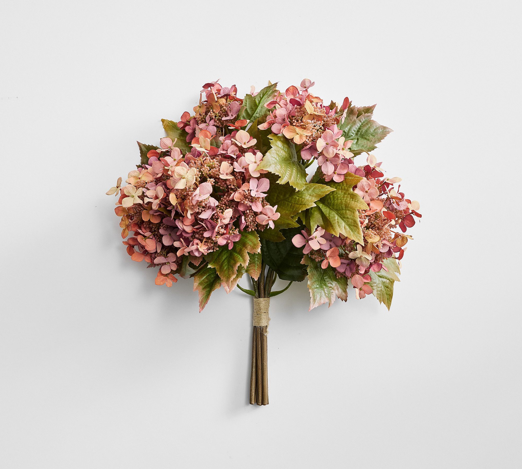 Faux Oak Leaf & Rust Hydrangea Bundle