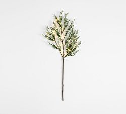 Open Box: Lit Cedar Berry Pine Branch (48") - White