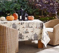 Midnight Manor Cotton Outdoor Oilcloth