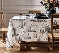 Midnight Manor Cotton Tablecloth