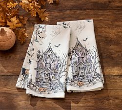 Midnight Manor Cotton Tea Towels - Set of 2