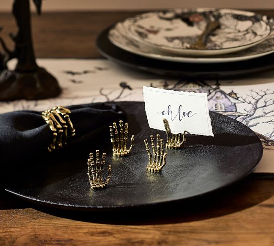 Skeleton Hand Place Card Holders - Set of 4
