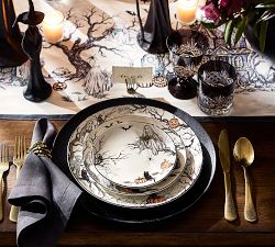 Midnight Manor Stoneware Appetizer Plates - Mixed Set of 4