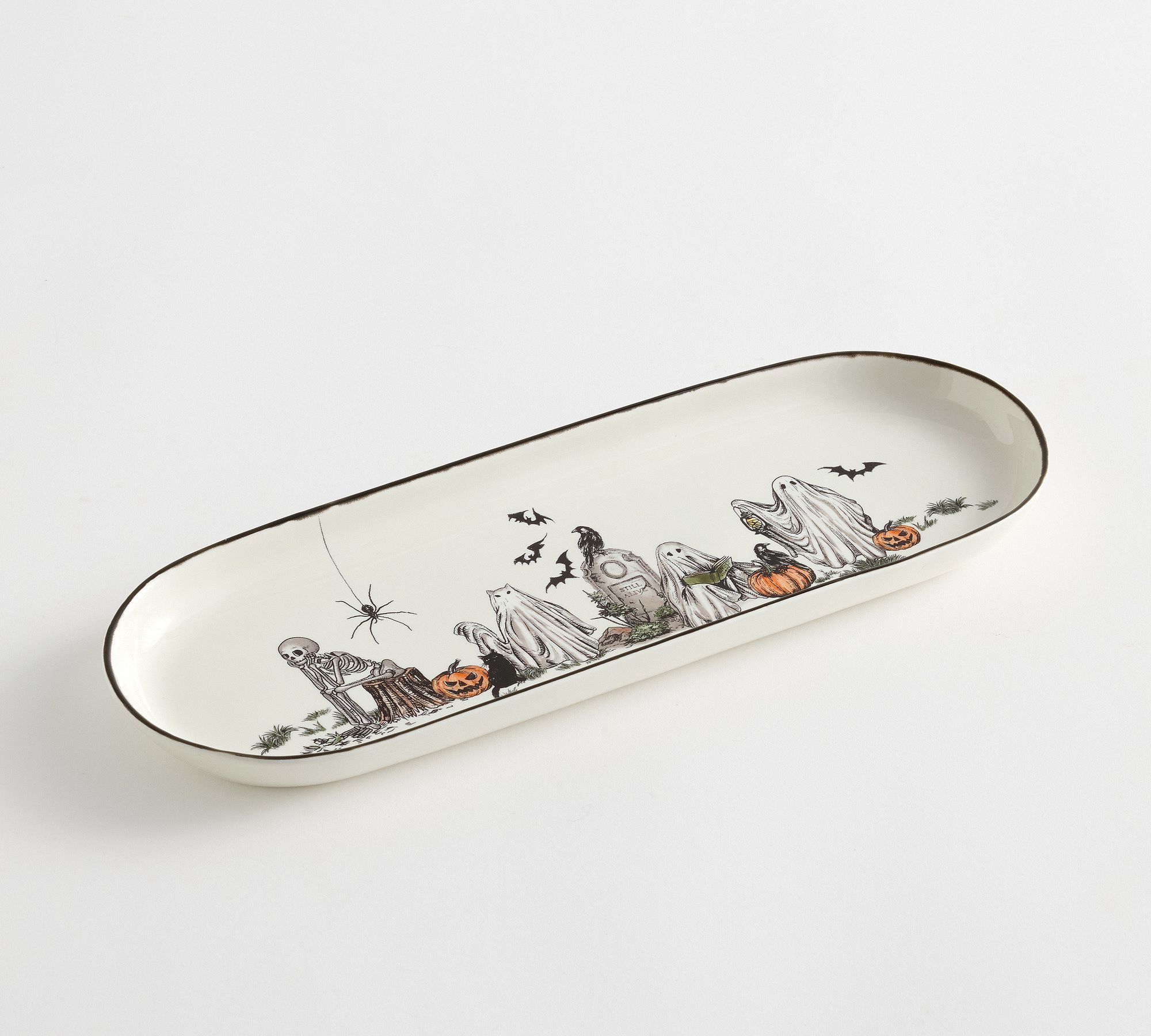 Midnight Manor Stoneware Cookie Platter