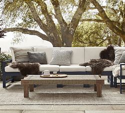 Mercy Teak Rectangular Outdoor Coffee Table (77")