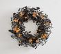 Faux Lit Berry and Butterfly Wreath