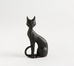 Sculpted Bronze Cat