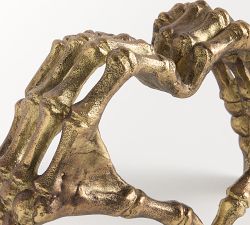 Brass Skeleton Heart Object