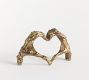 Brass Skeleton Heart Object
