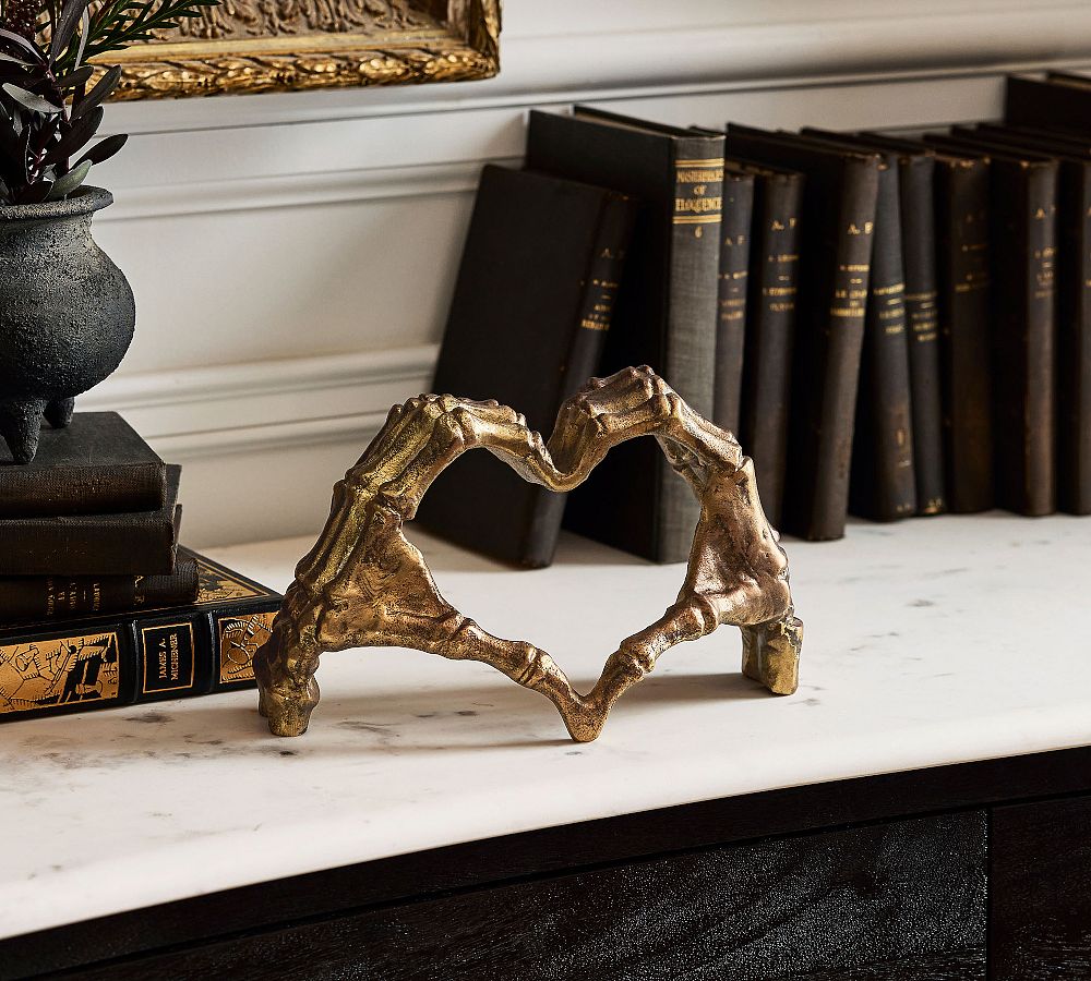 Brass Skeleton Heart Object by Pottery Barn