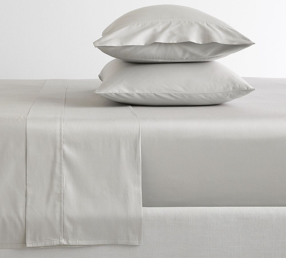 Essential Sateen Sheet Set - Gray Mist, Queen