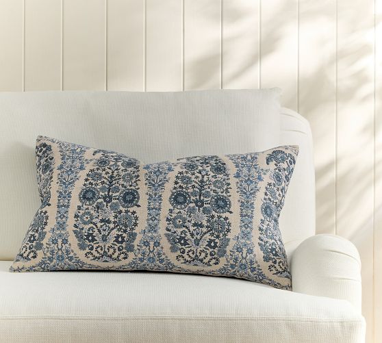 Josie Embroidered Lumbar Pillow Cover