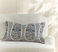 Josie Embroidered Lumbar Pillow Cover