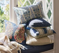 Josie Embroidered Lumbar Pillow Cover