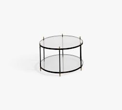 Marlette Oval Glass Coffee Table (51.5")