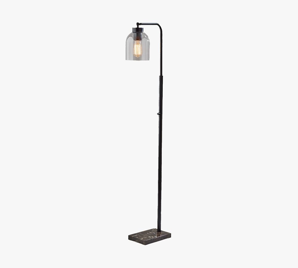 Bianca Marble & Hand-Blown Glass Floor Lamp (55") by Pottery Barn