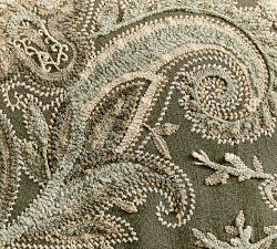Francis Embroidered Lumbar Pillow Cover
