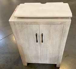 Open Box: Aptos Entry Cabinet (25") - Sandwash, Antique Brass