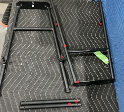 Open Box: Atticus Counter Stool (24") - Light Honey, Black