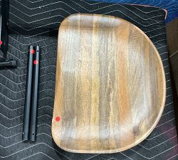 Open Box: Atticus Counter Stool (24") - Light Honey, Black