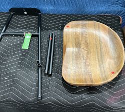 Open Box: Atticus Counter Stool (24") - Light Honey, Black