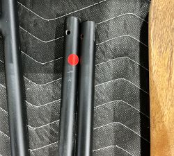 Open Box: Atticus Counter Stool (24") - Light Honey, Black