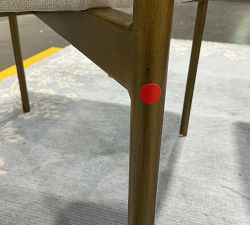 Open Box: Ember Upholstered Dining Chairs, Set of 2 - Danny Ivory, Antique Brass