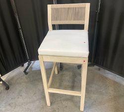 Open Box: Indio Coastal Outdoor Bar Stool (30") - Biscotti &amp; Oat Rope