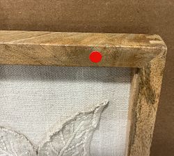 Open Box: Ivory Floral Wall Art