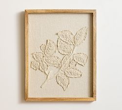 Open Box: Ivory Floral Wall Art