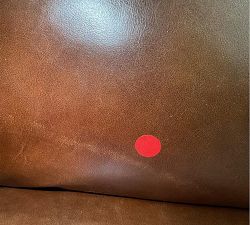 Open Box: James Roll Arm Manual Leather Recliner (39.5") - Legacy Chocolate, Dark Walnut