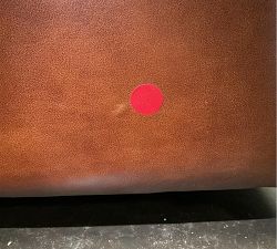 Open Box: James Roll Arm Manual Leather Recliner (39.5") - Legacy Chocolate, Dark Walnut