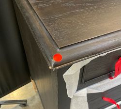 Open Box: Joselyn 6-Drawer Dresser (77") - Smoked Black Oak