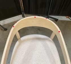 Open Box: Laguna Dining Chair - Performance Boucle Oatmeal, Sand Dune