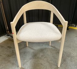 Open Box: Laguna Dining Chair - Performance Boucle Oatmeal, Sand Dune