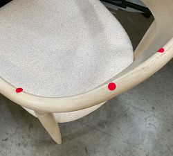 Open Box: Laguna Dining Chair - Performance Boucle Oatmeal, Sand Dune