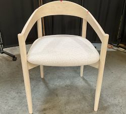 Open Box: Laguna Dining Chair - Performance Boucle Oatmeal, Sand Dune