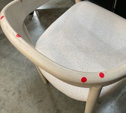 Open Box: Laguna Dining Chair - Performance Boucle Oatmeal, Sand Dune