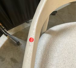 Open Box: Laguna Upholstered Counter Stool (24") - Sand Dune, Performance Boucle Oatmeal