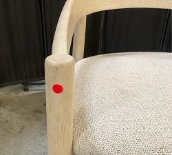 Open Box: Laguna Upholstered Counter Stool (24") - Sand Dune, Performance Boucle Oatmeal