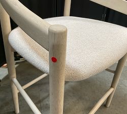 Open Box: Laguna Upholstered Counter Stool (24") - Sand Dune, Performance Boucle Oatmeal