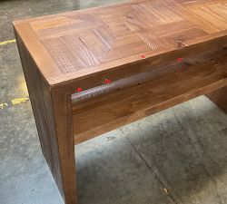 Open Box: Reclaimed Parquet Console Table (52") - Nantucket Brown