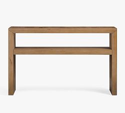 Open Box: Reclaimed Parquet Console Table (52") - Nantucket Brown