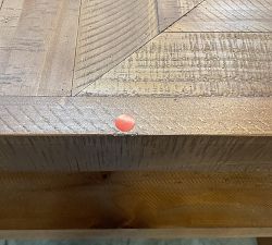 Open Box: Reclaimed Parquet Console Table (52") - Nantucket Brown